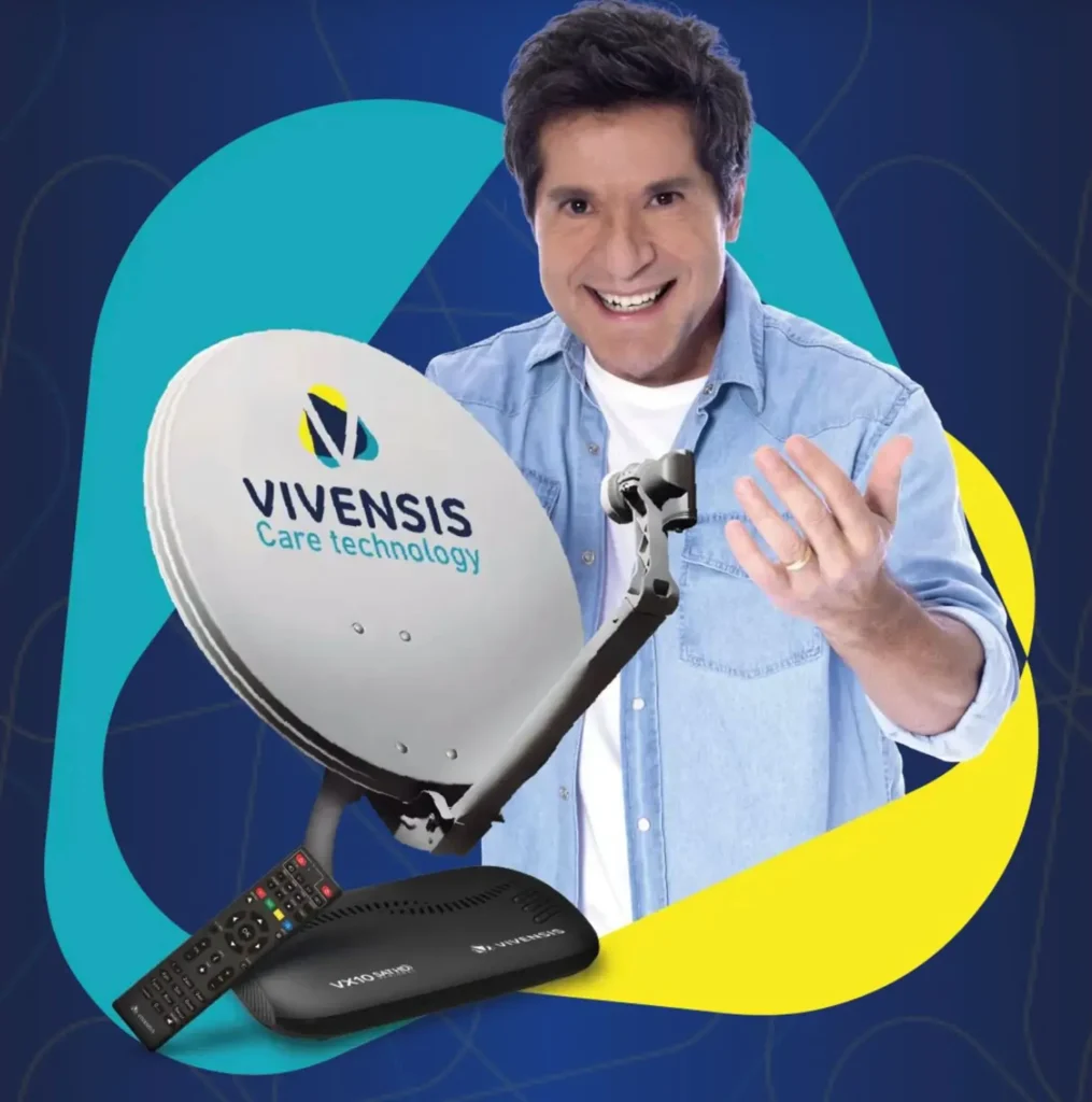 Aparelho de tv vivensis, instalação completa com aparelho e antena