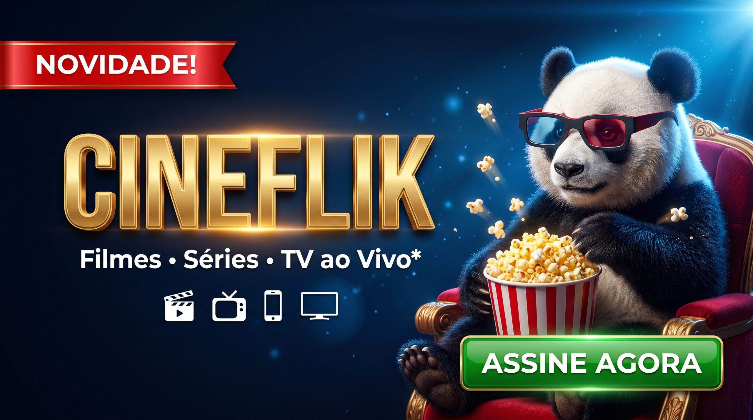 Panda with popcorn banner 2K 202607291639 scaled